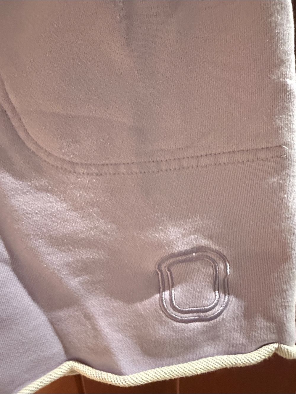 Men's Athletic Shorts in Light Mauve with Contrast Trim size large